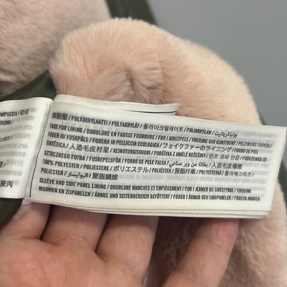 Abercrombie Kids Forest Green Ultimate Parka w/faux Fur size 11/12 - Picture 9 of 12